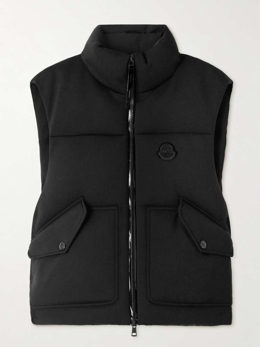 Moncler Genius + Edward Enninful Appliquéd Quilted Scuba Down Vest