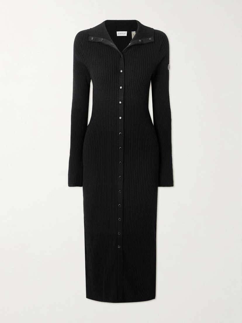 Moncler Genius + Edward Enninful Ribbed Wool Midi Dress