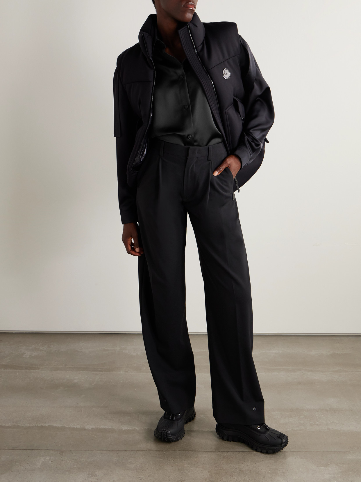 Moncler Genius Moncler X Edward Enninful Shirt In Black