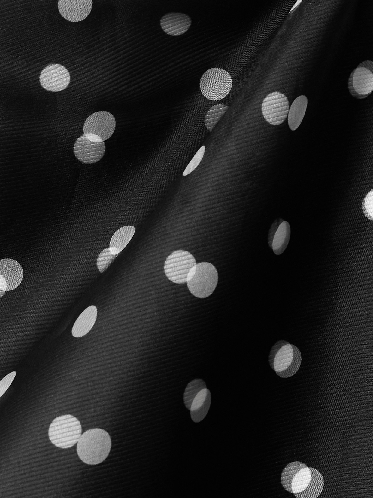 Emilia Wickstead Bethan Layered Polka-dot Recycled-organza And Faille Skirt In Black