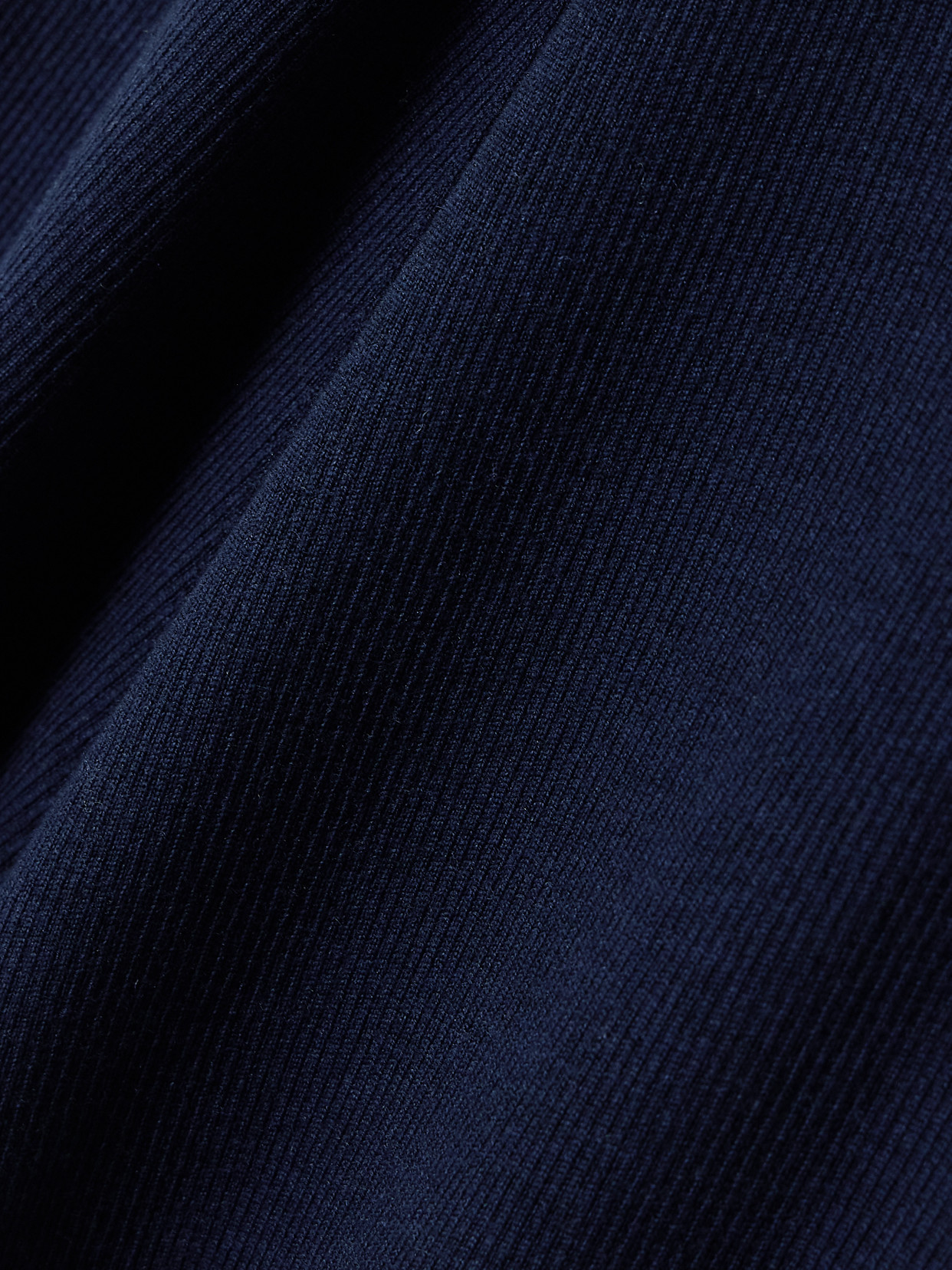 Emilia Wickstead Dorian Ribbed Wool Midi Skirt In Blue