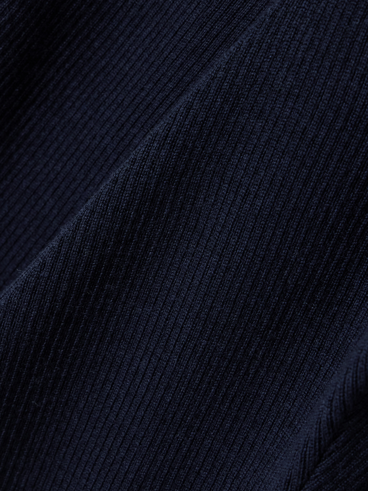 Emilia Wickstead Austin Ribbed Wool Polo Shirt In Blue