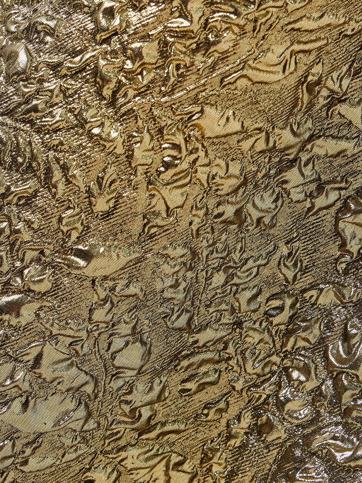 Emilia Wickstead Einna Floral Metallic Cloqué Mini Dress In Gold