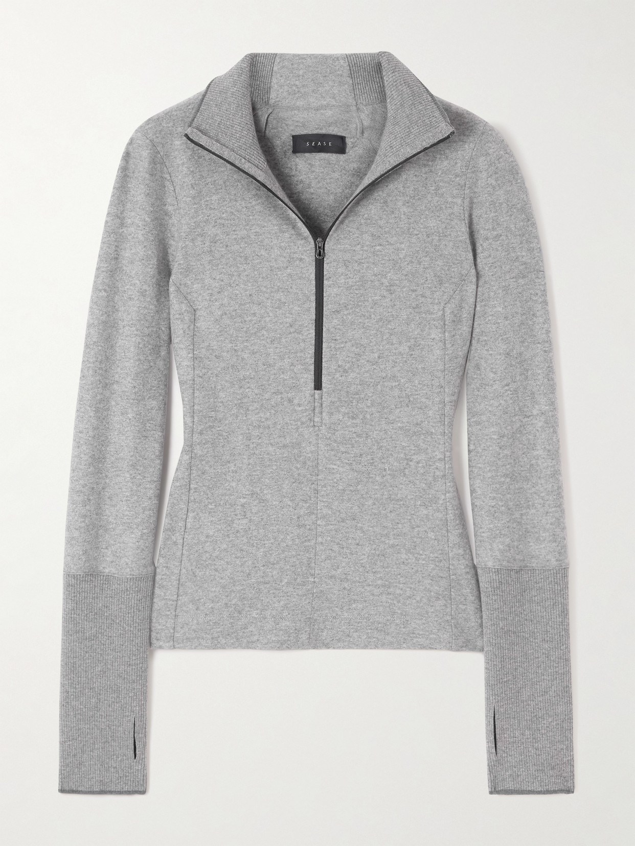 Sease Ariel Fleece Ski Top In Gray