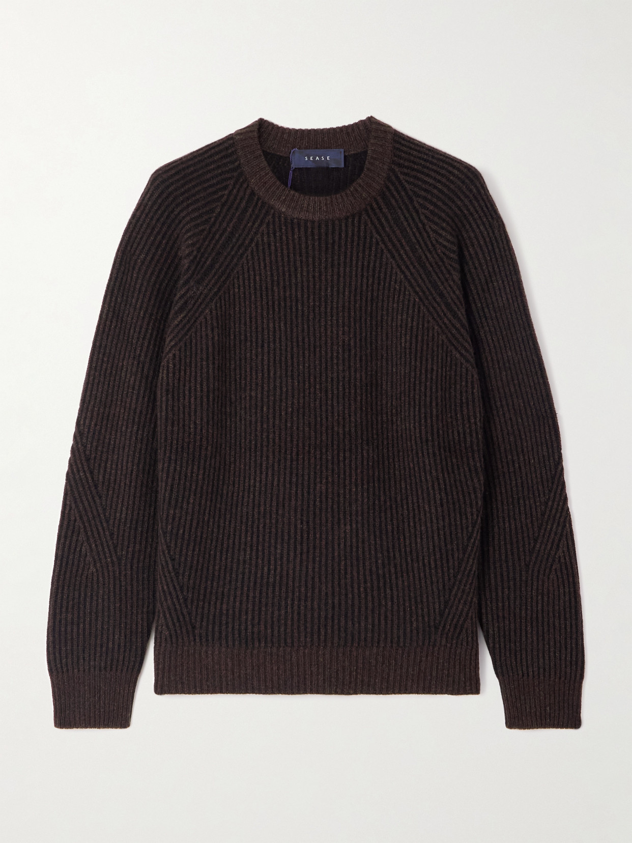 Sease Ribbed Cashmere Sweater In Brown