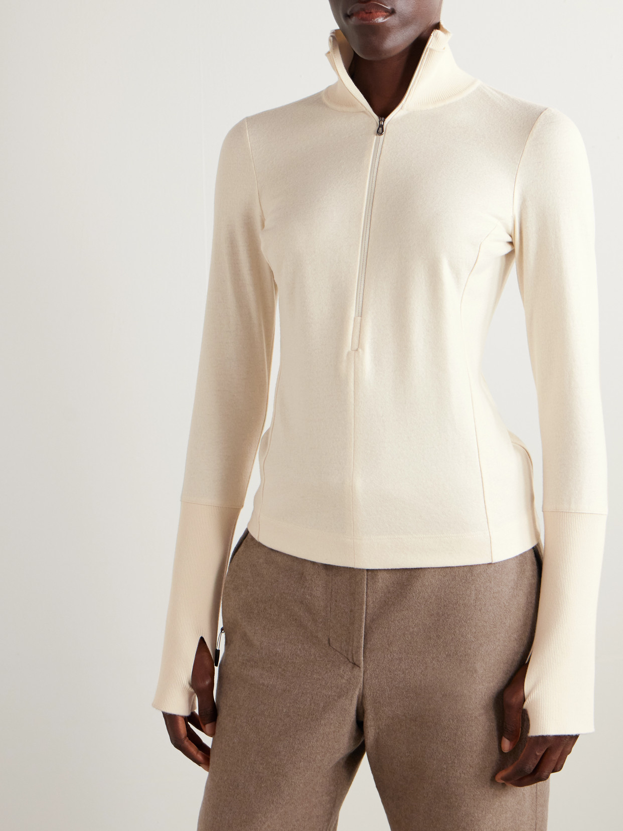 Sease Ariel Fleece Ski Top In White