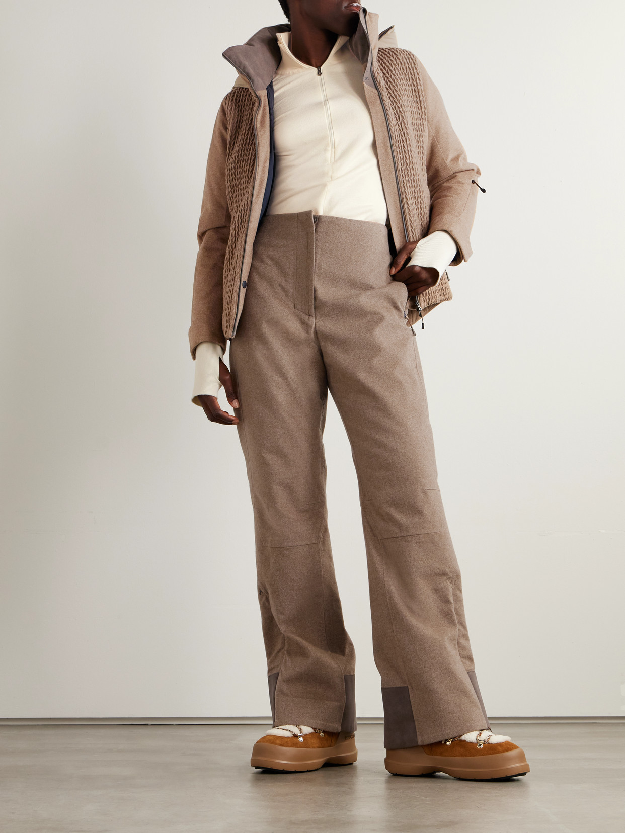 Sease Ariel Fleece Ski Top In White