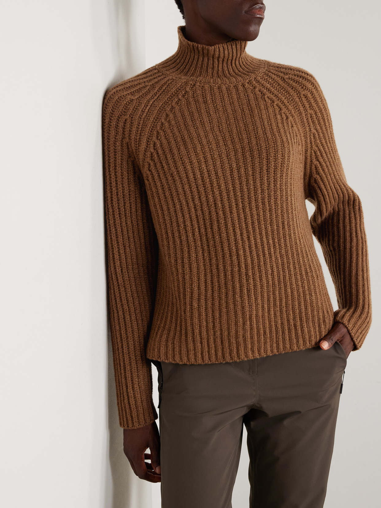 Athos Ribbed Cashmere Turtleneck Sweater