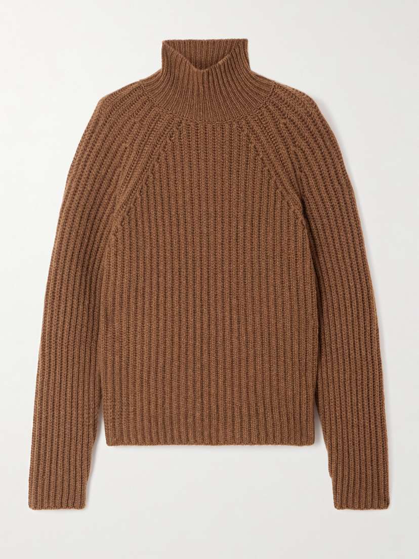 Sease Athos Ribbed Cashmere Turtleneck Sweater