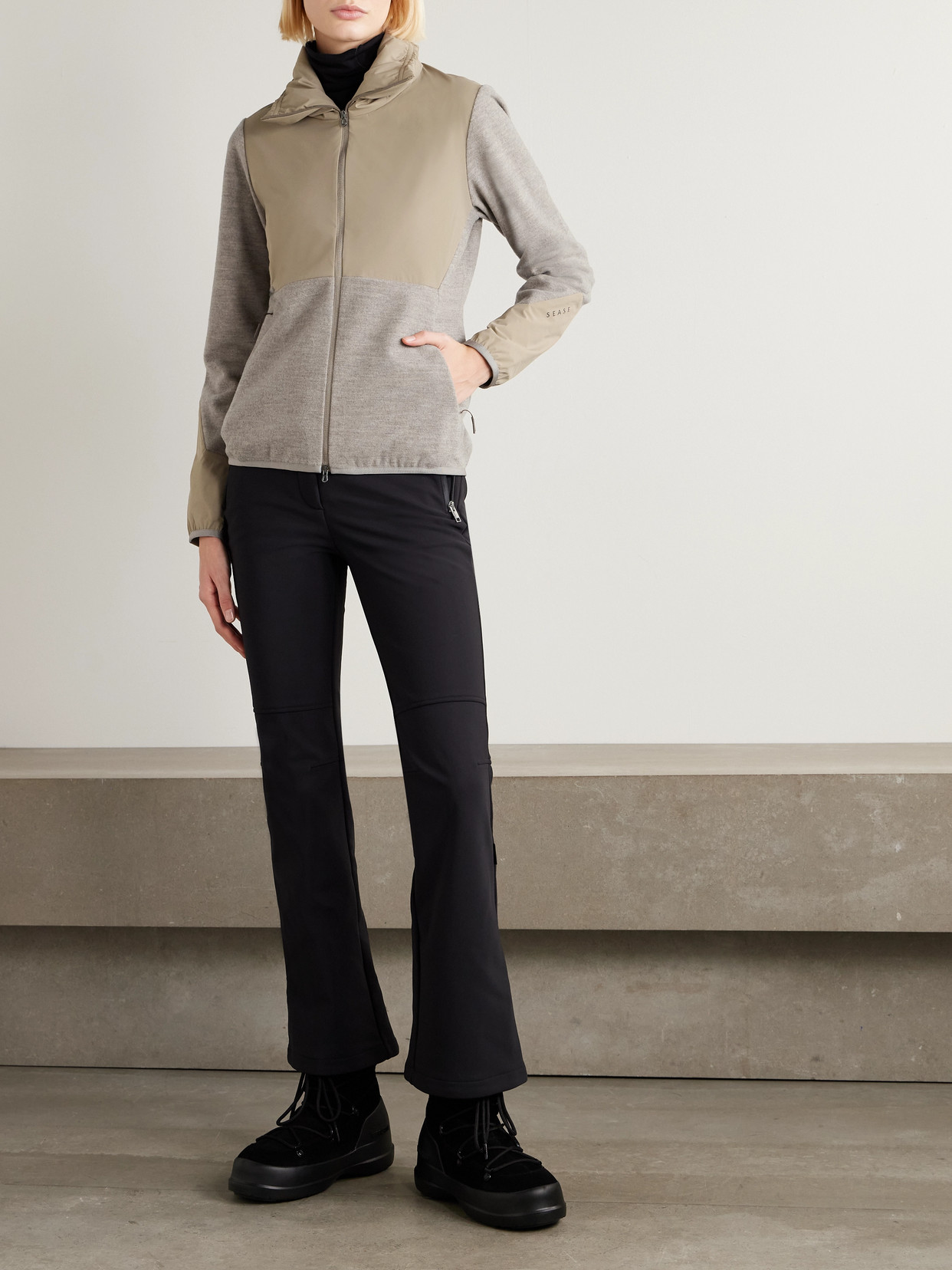 Alon 2.0 Padded Shell-Trimmed Wool-Blend Jacket