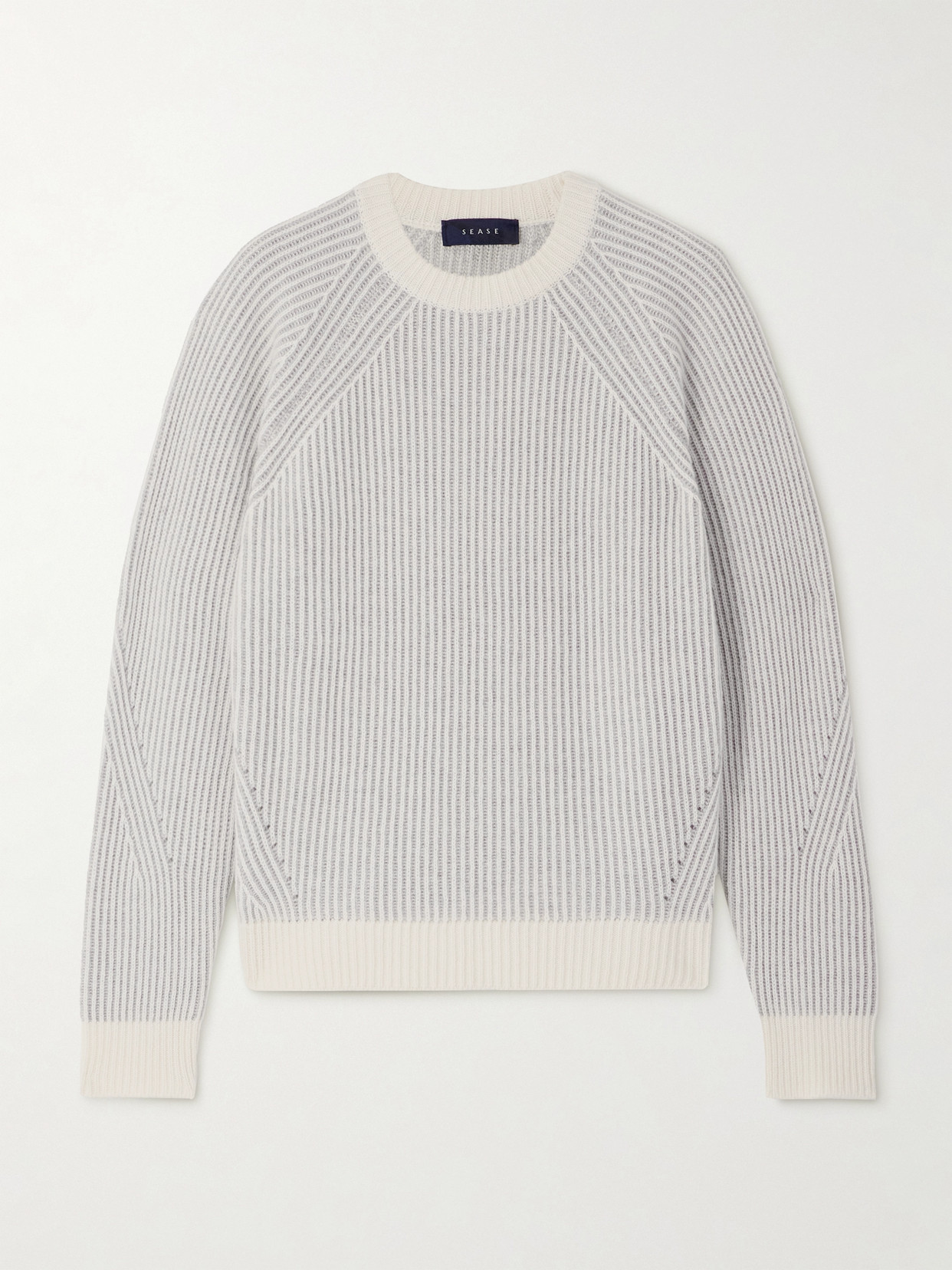 Sease Ribbed Cashmere Sweater In Gray