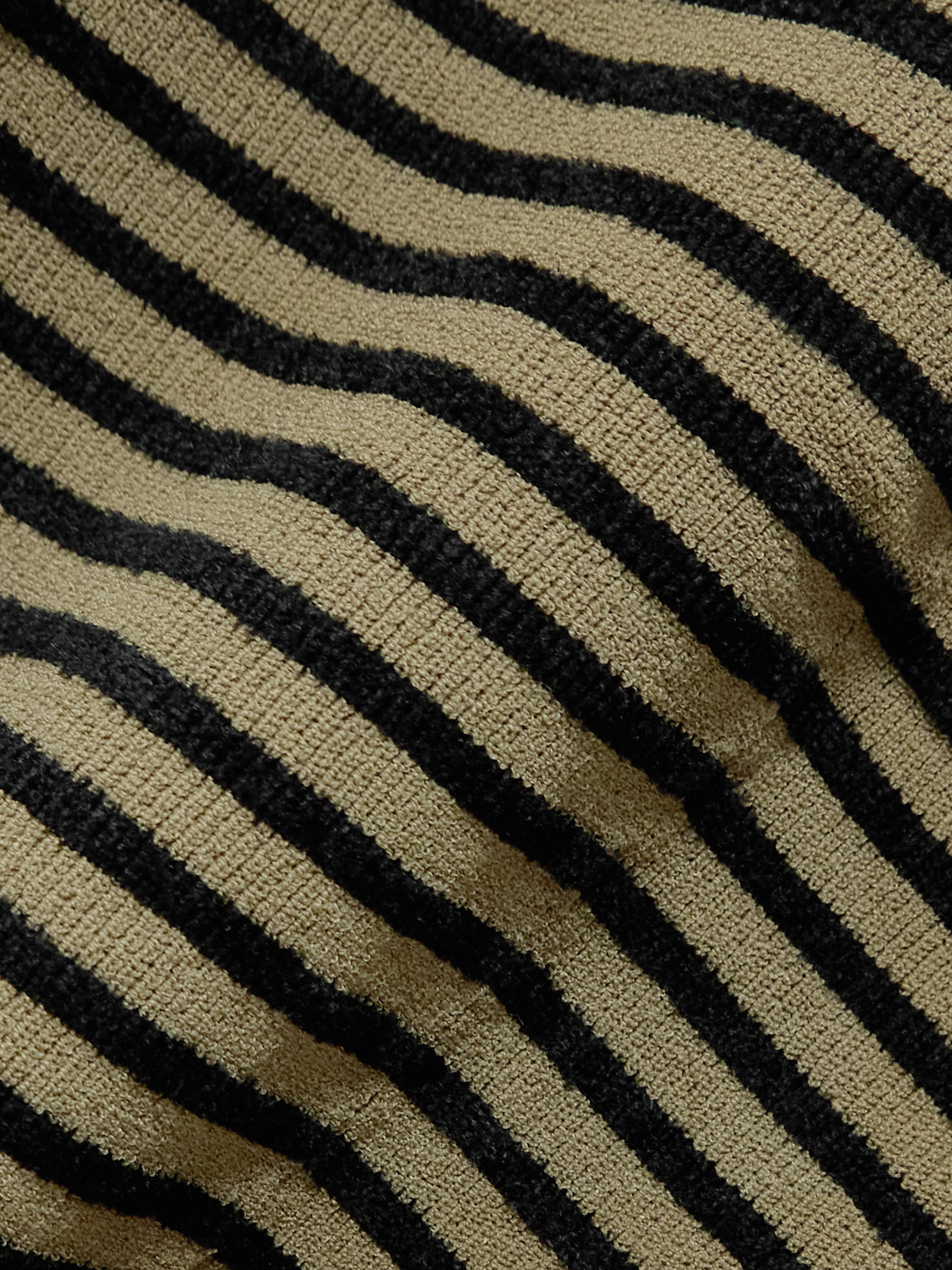 Proenza Schouler Didi Frayed Striped Knitted Midi Dress In Multi