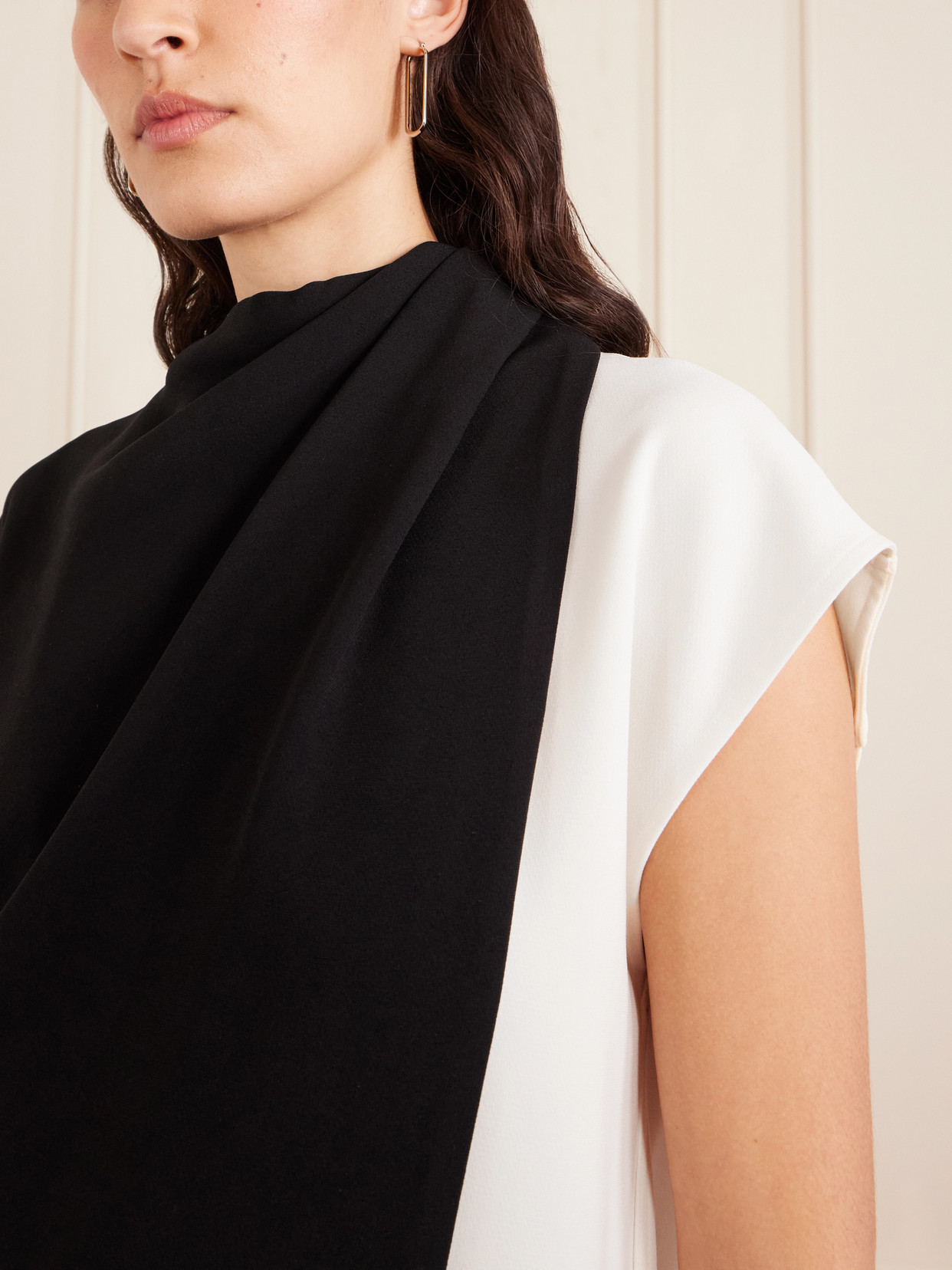 Elsa Asymmetric Crepe Top