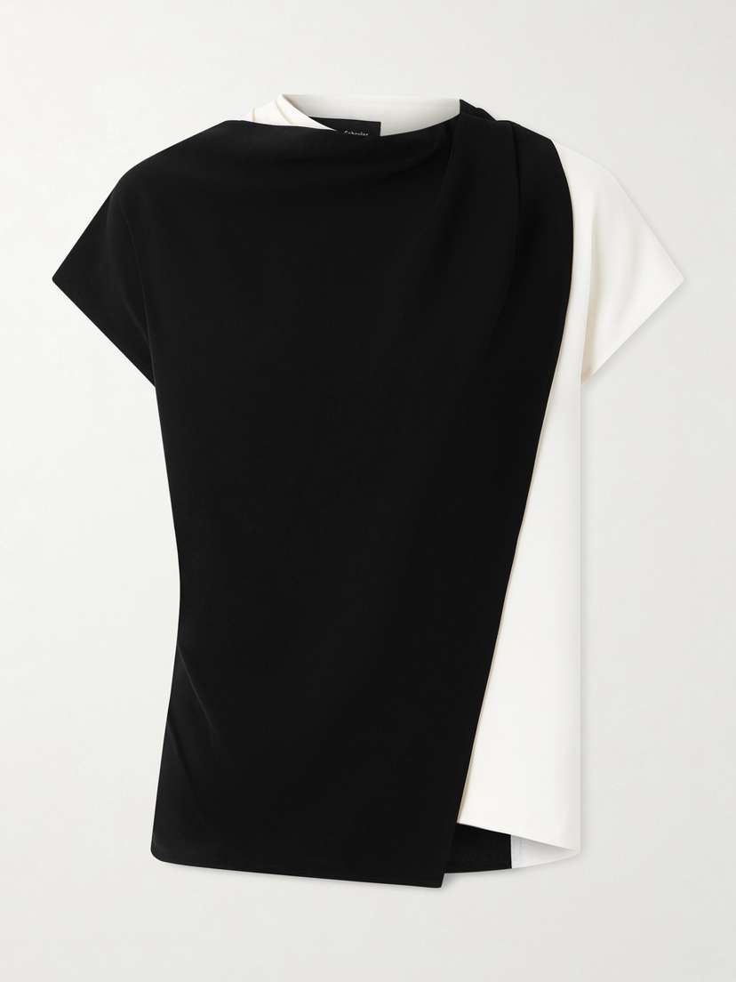 Proenza Schouler Elsa Asymmetric Crepe Top