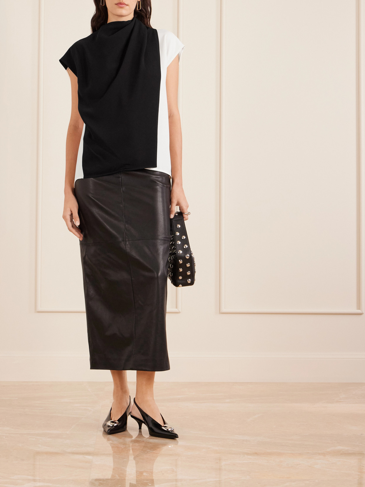 Elsa Asymmetric Crepe Top