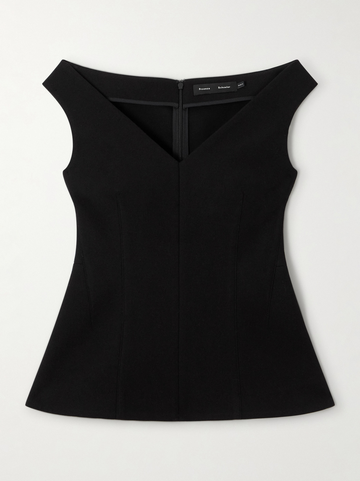 Proenza Schouler Mariam Scuba Top In Black