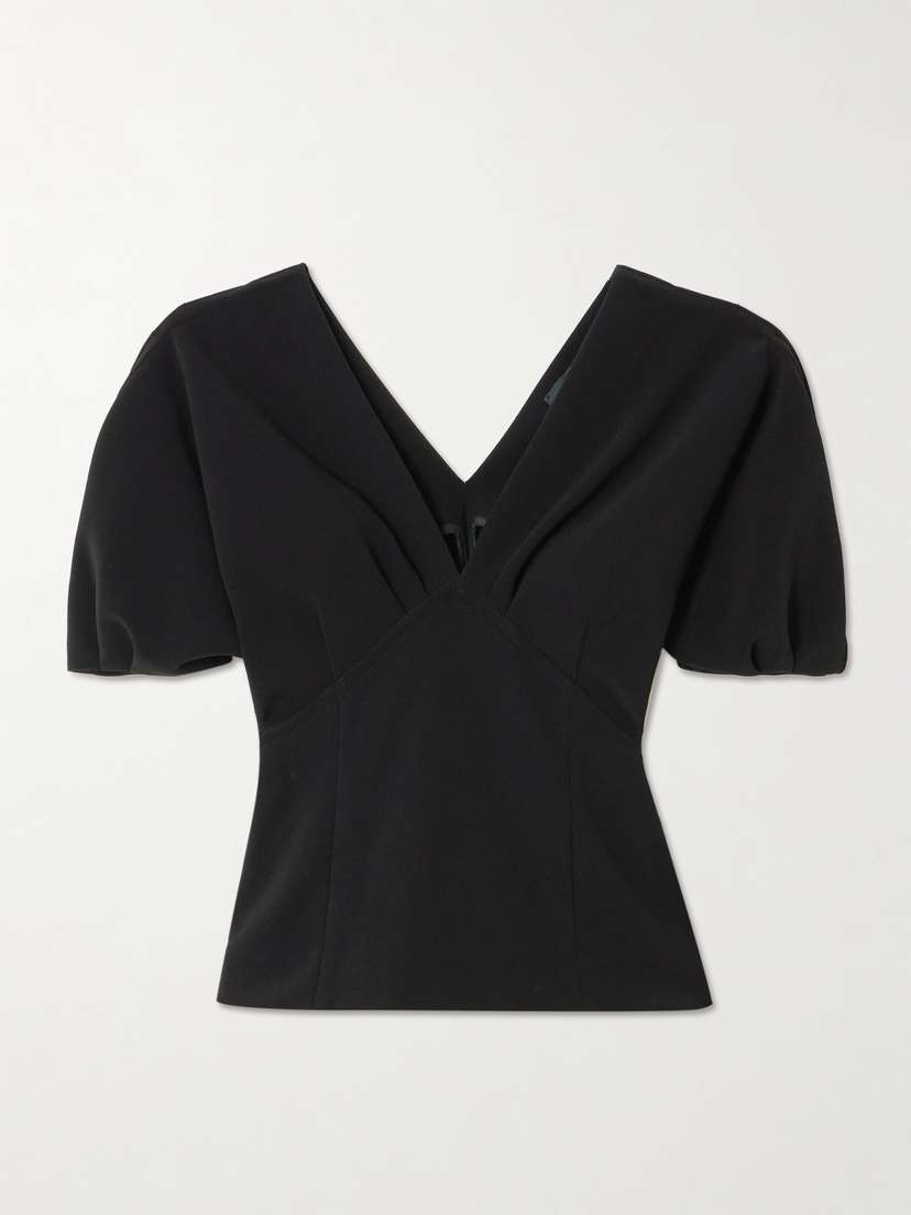 Proenza Schouler Darena Gathered Stretch-crepe Blouse
