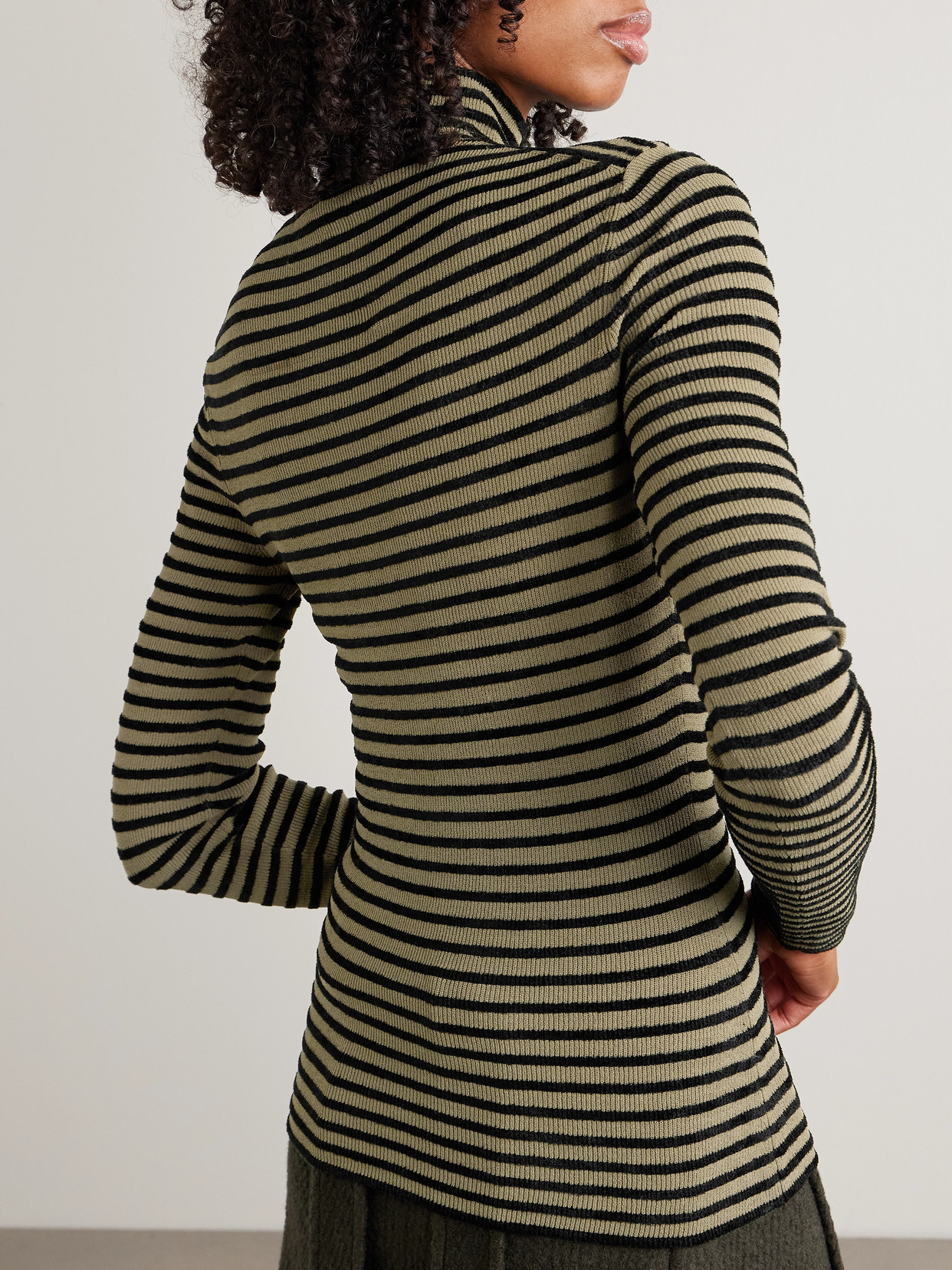 Proenza Schouler Didi Striped Knitted Sweater In Multi