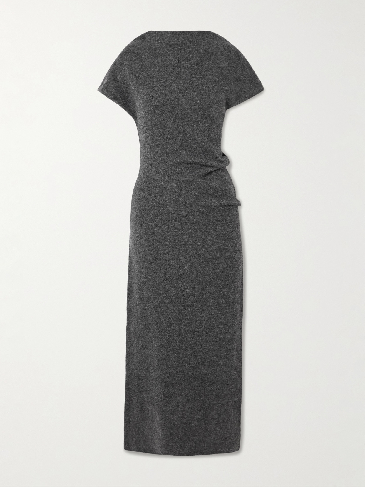 Proenza Schouler Abie Boiled Knitted Maxi Dress In Gray