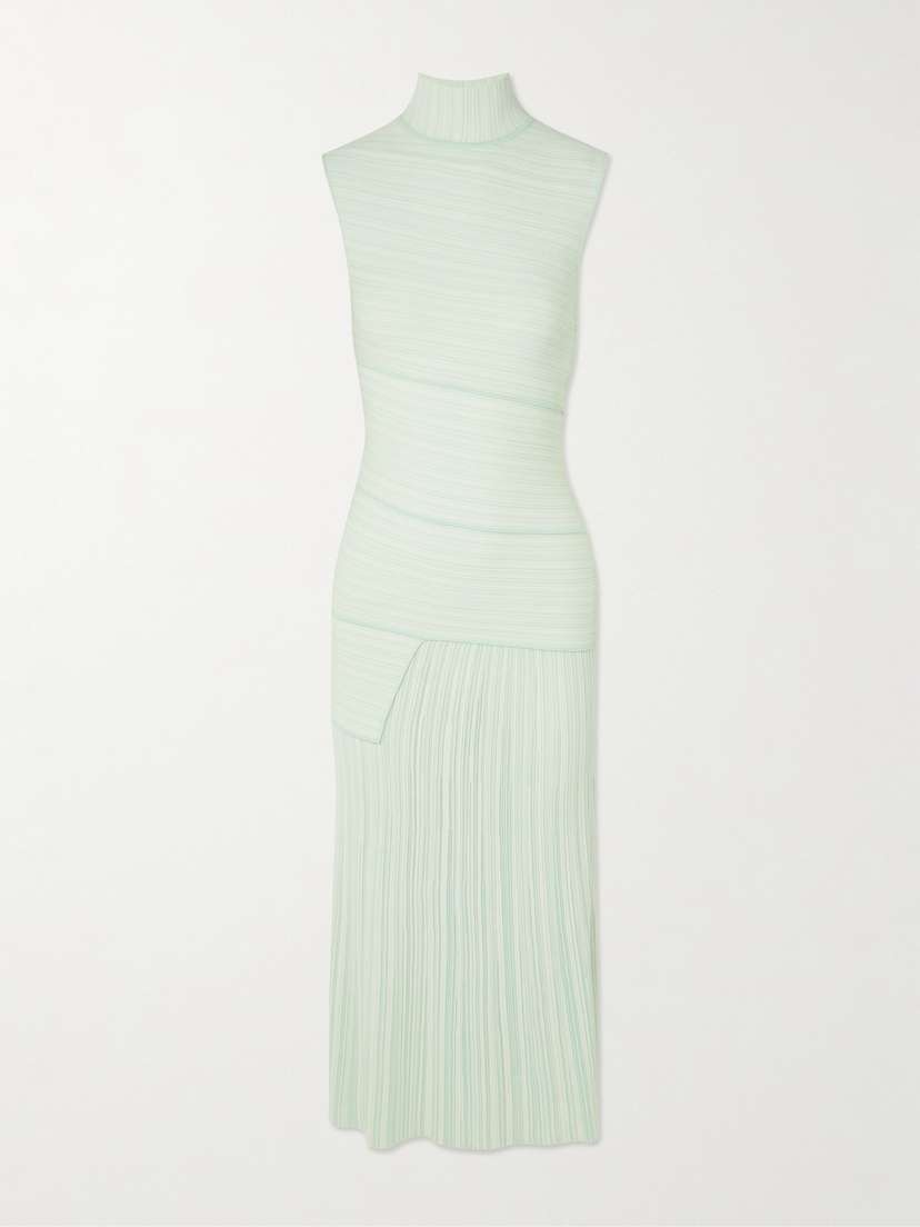 Proenza Schouler Federica Layered Ribbed-knit Midi Dress