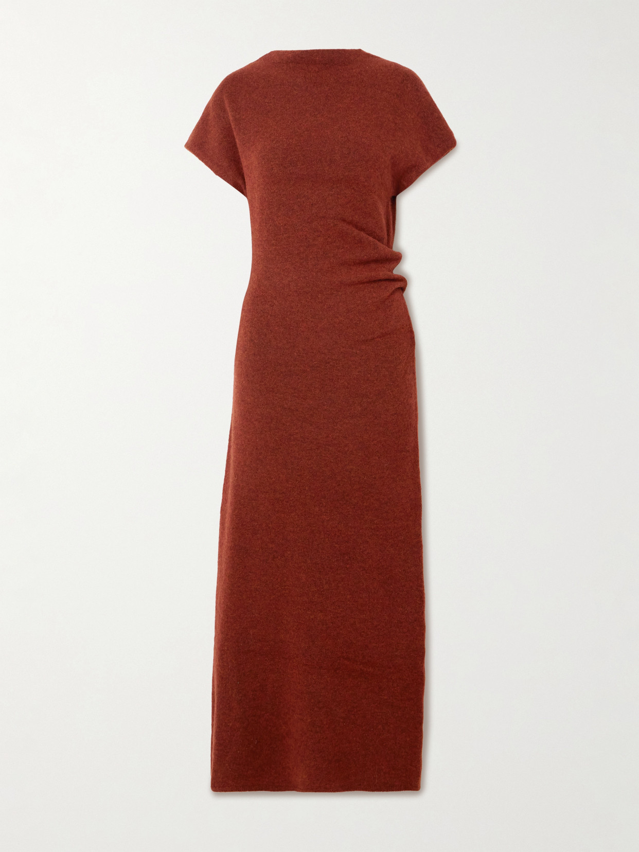 Proenza Schouler Abie Boiled Knitted Maxi Dress In Burgundy