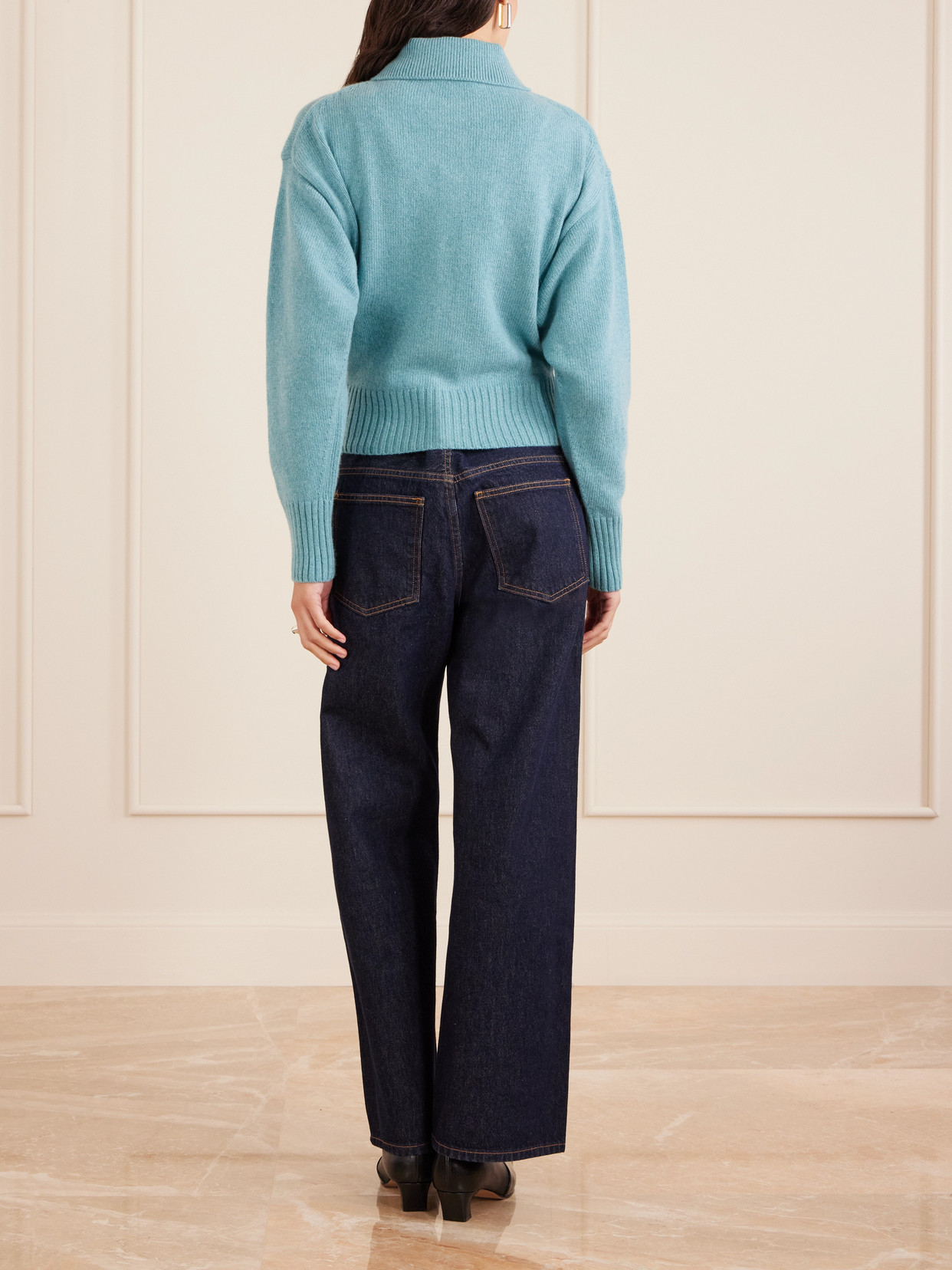 Proenza Schouler Rocio Cashmere-blend Cardigan In Blue