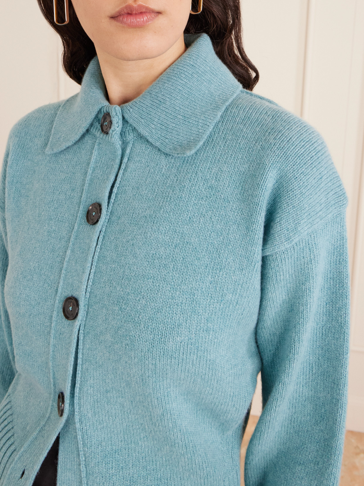 Proenza Schouler Rocio Cashmere-blend Cardigan In Blue