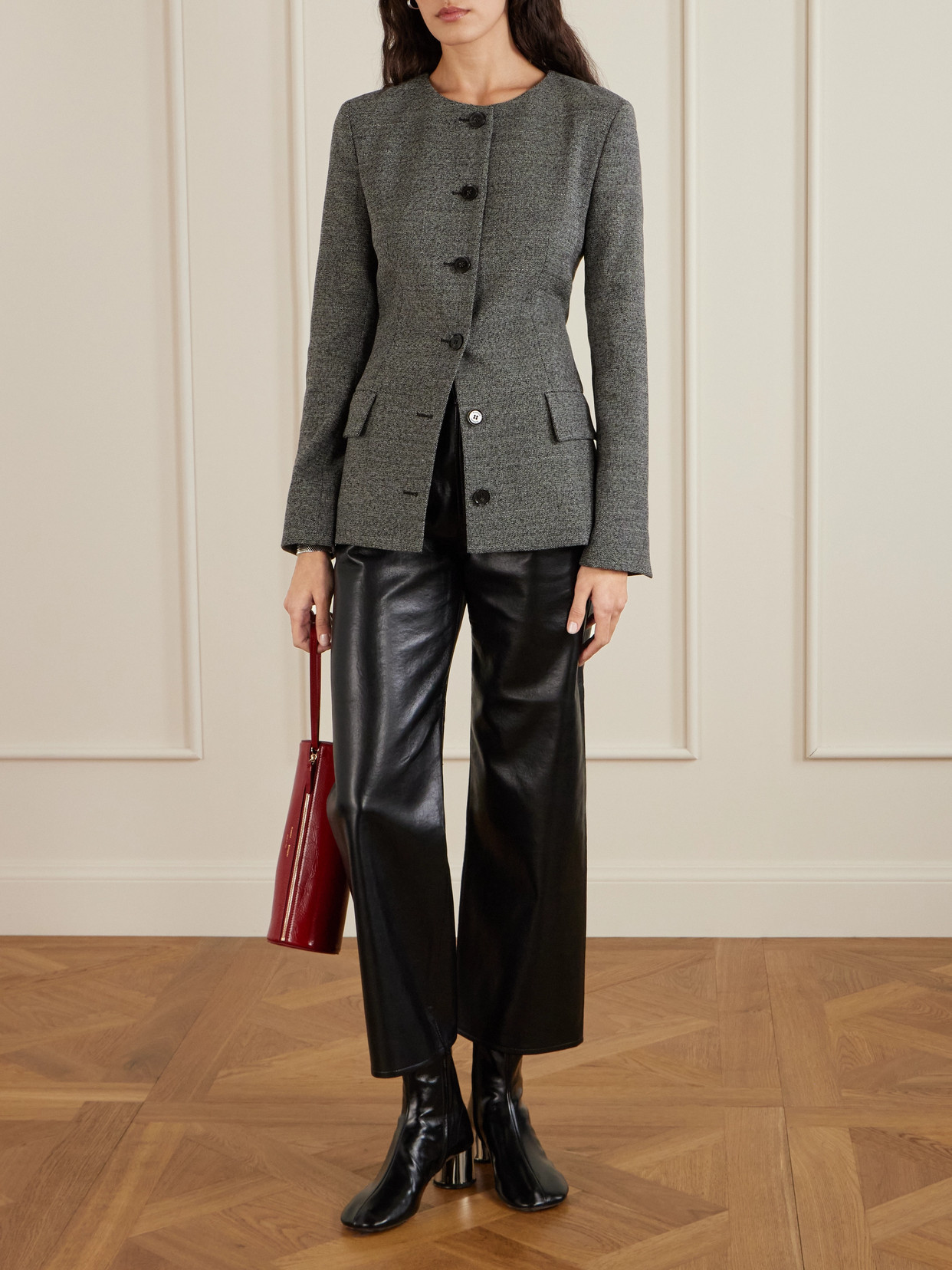 Proenza Schouler Annemarie Button-fastening Jacket In Green