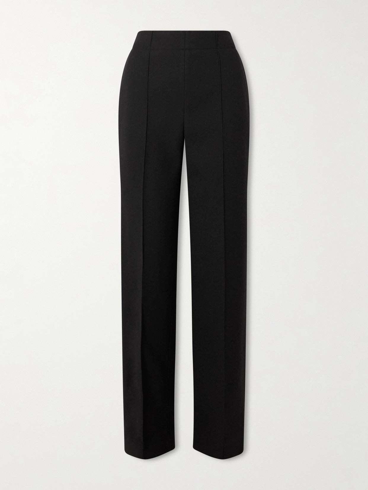 Proenza Schouler Zee Scuba Straight-leg Pants In Black