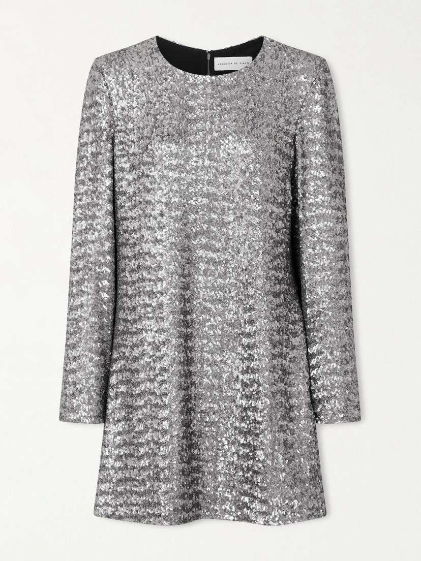 Veronica de Piante Layla Sequined Tulle Mini Dress