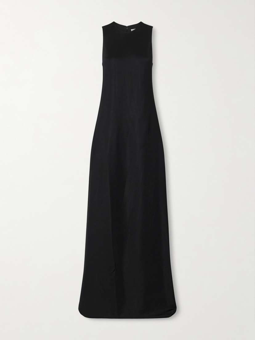 Veronica de Piante Carmen Satin-jersey Maxi Dress