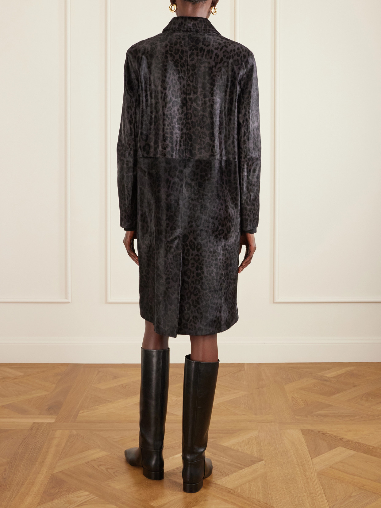 Gabriele Leopard-Print Coat