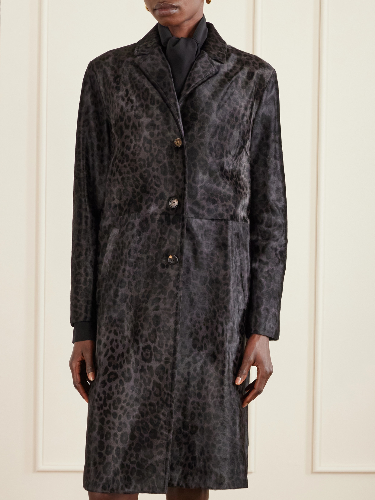 Gabriele Leopard-Print Coat