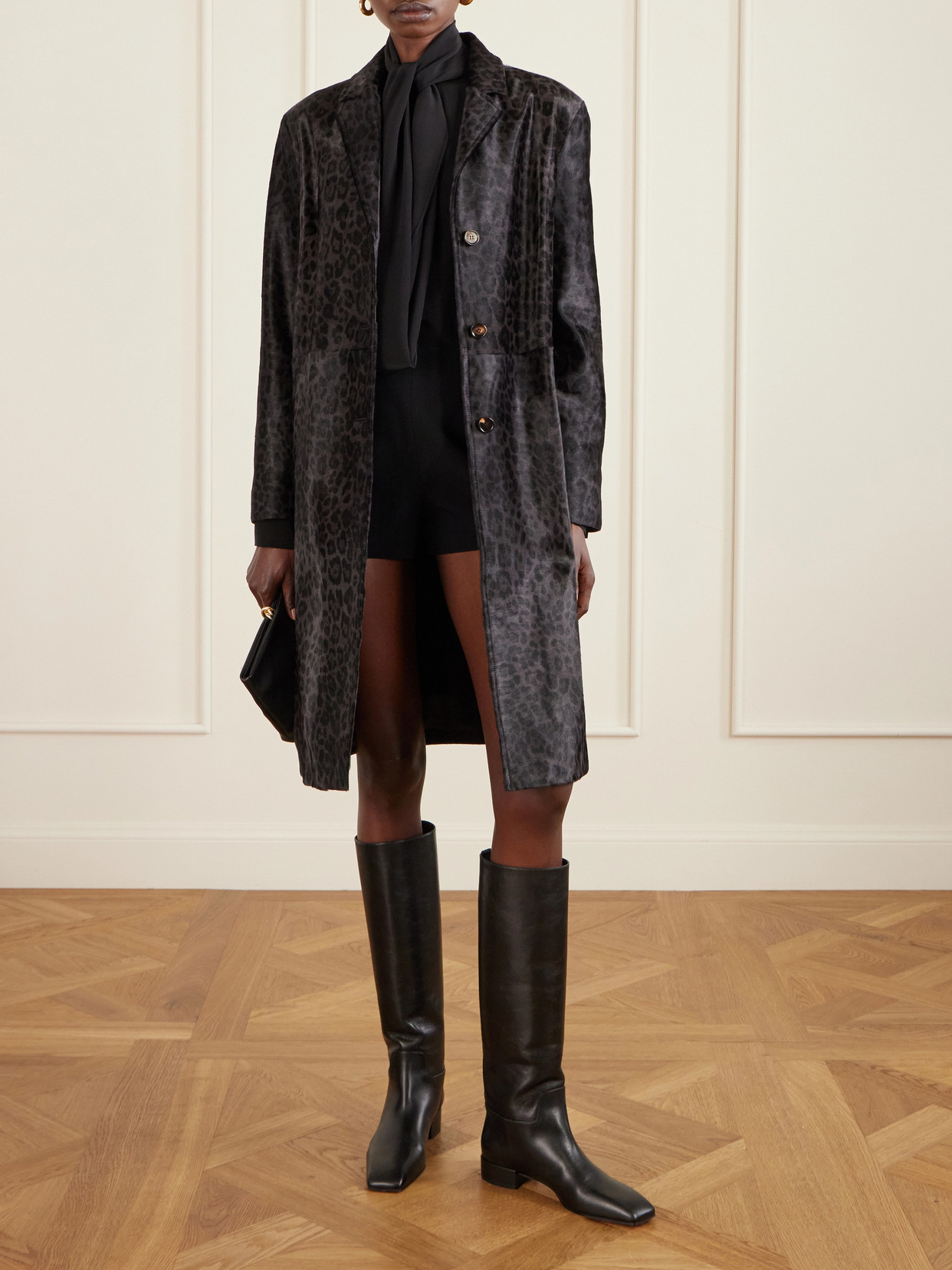 Gabriele Leopard-Print Coat