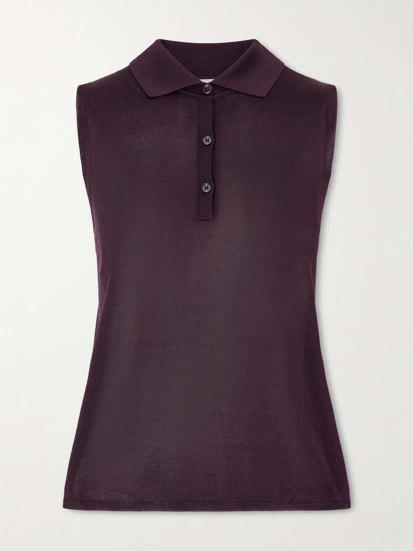Veronica de Piante Selma Silk Polo Shirt