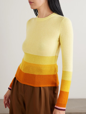 La DoubleJ Tones striped cashmere sweater