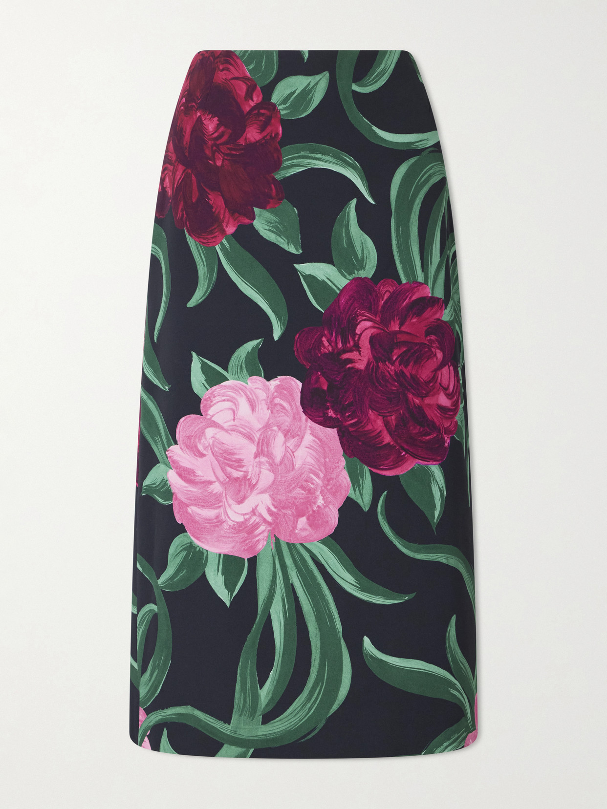 Printed Satin Maxi