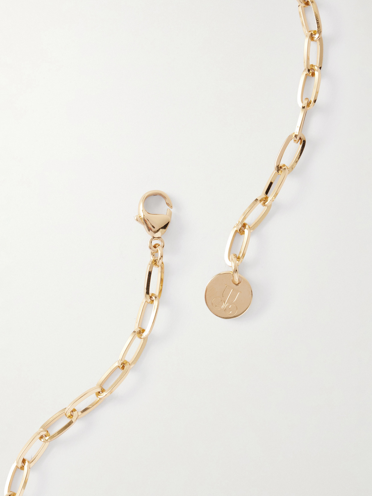 La Doublej Bridge Portal Gold-plated, Thulite And Zoisite Necklace In Gold