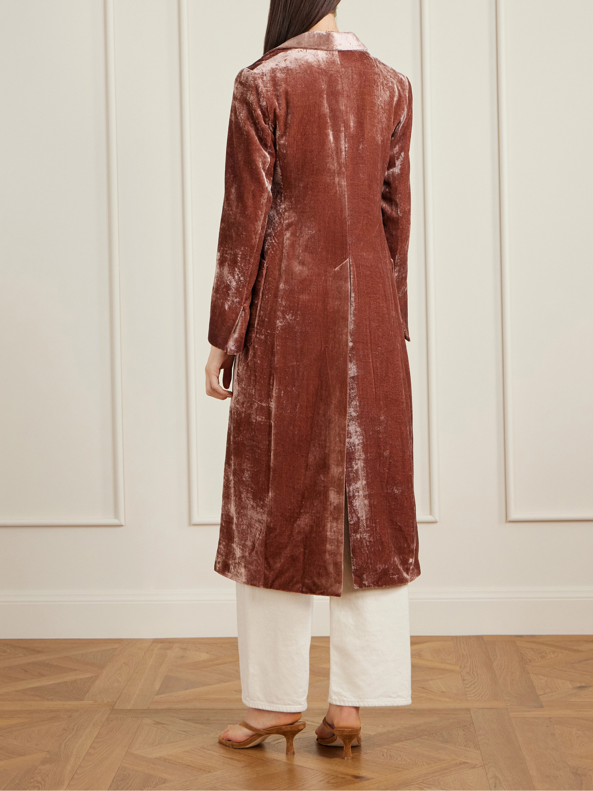 La DoubleJ Tasseled velvet coat thumbnail