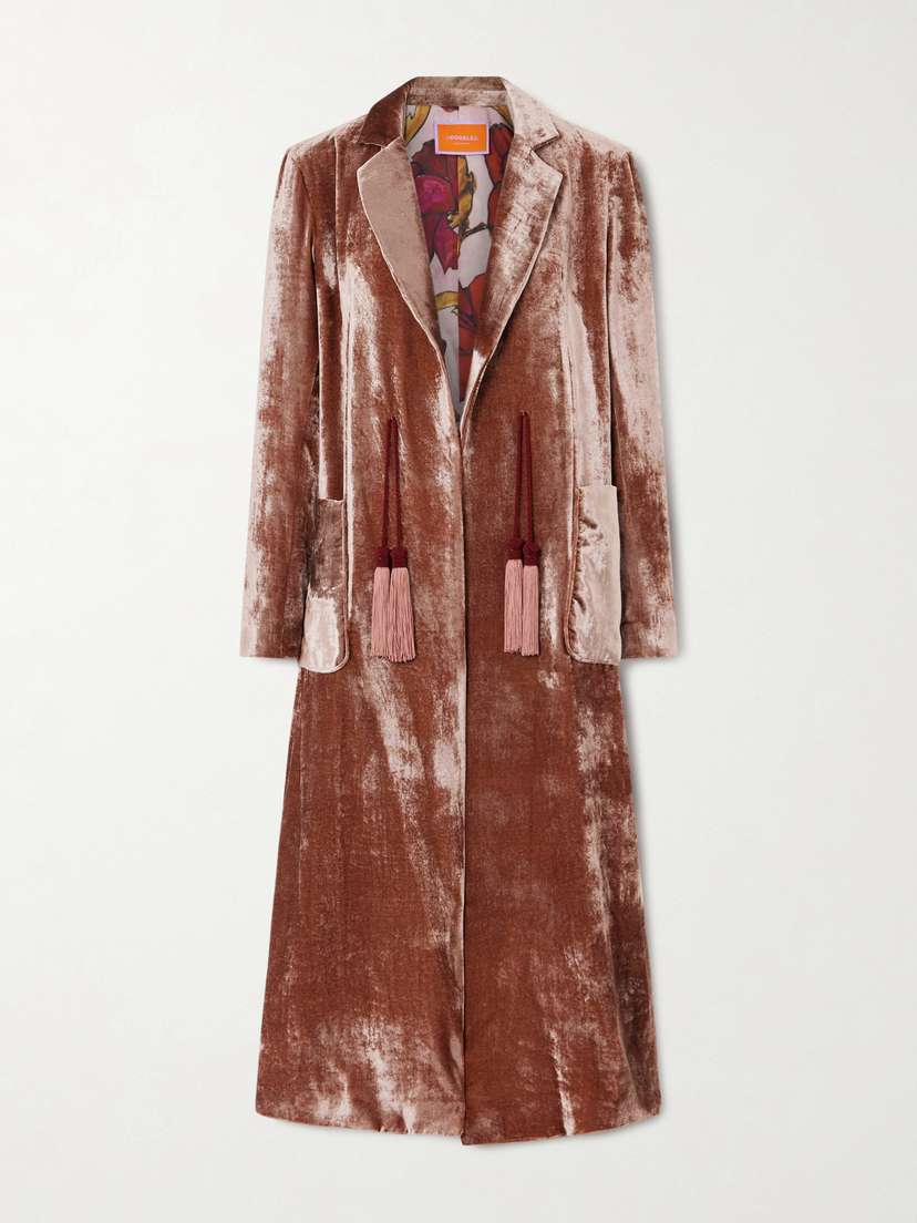 La DoubleJ Tasseled Velvet Coat
