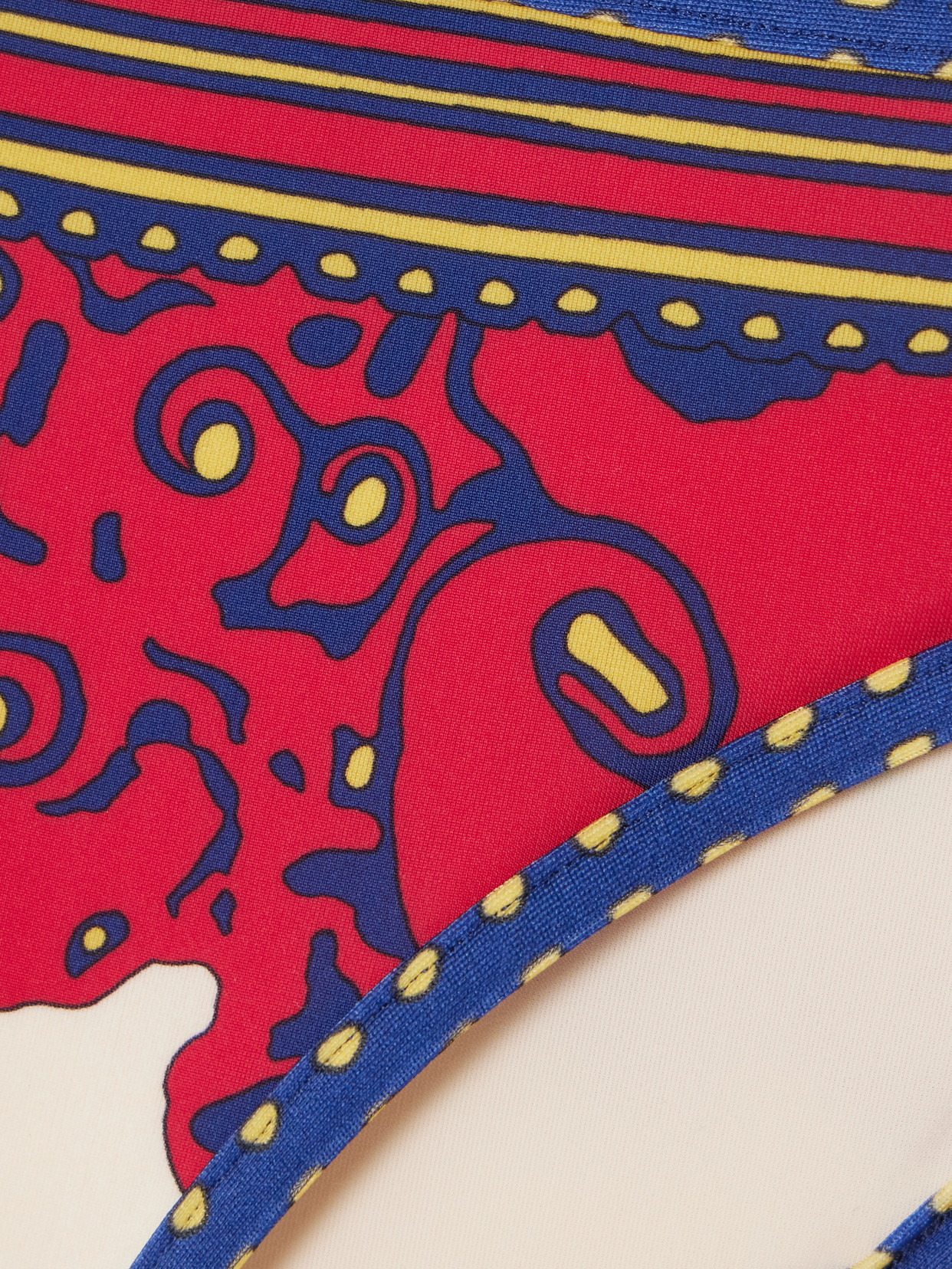 La Doublej Printed Bikini Briefs In Blue