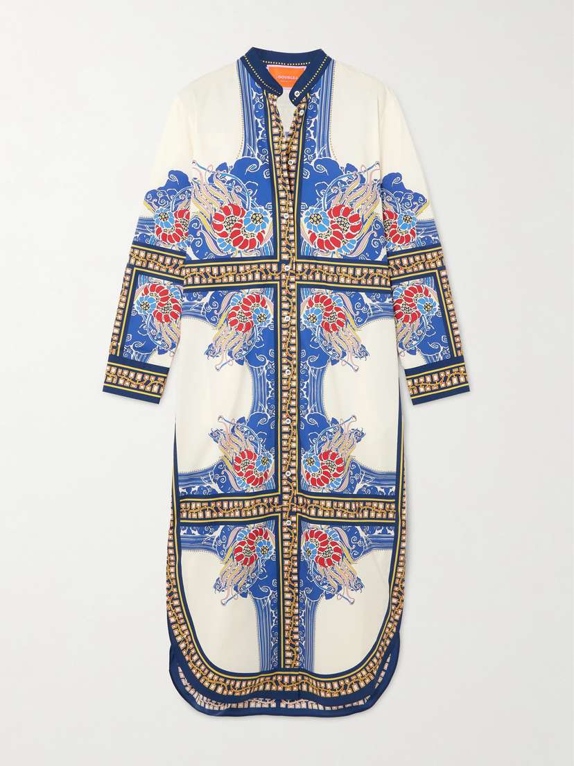La DoubleJ Sundowner Printed Cotton-poplin Tunic