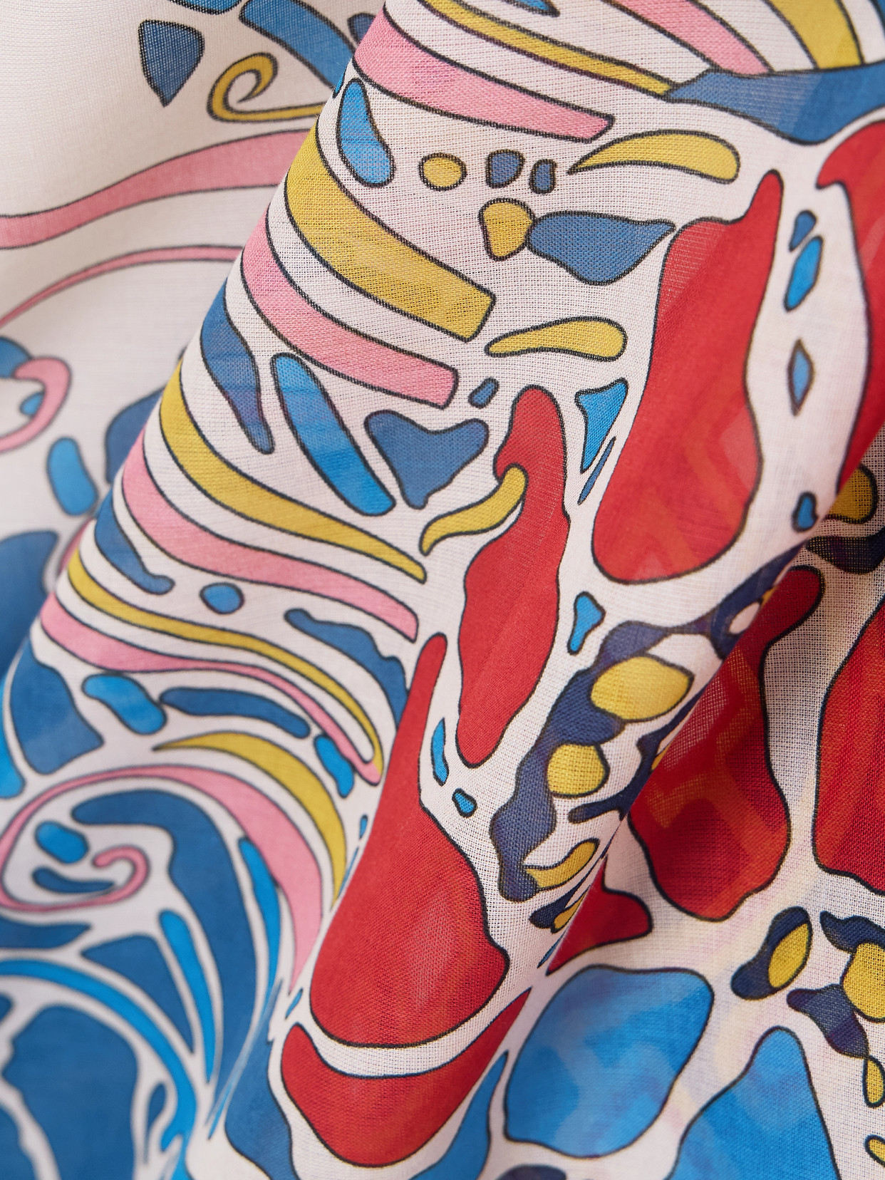 La Doublej Printed Cotton-voile Pareo In Multi