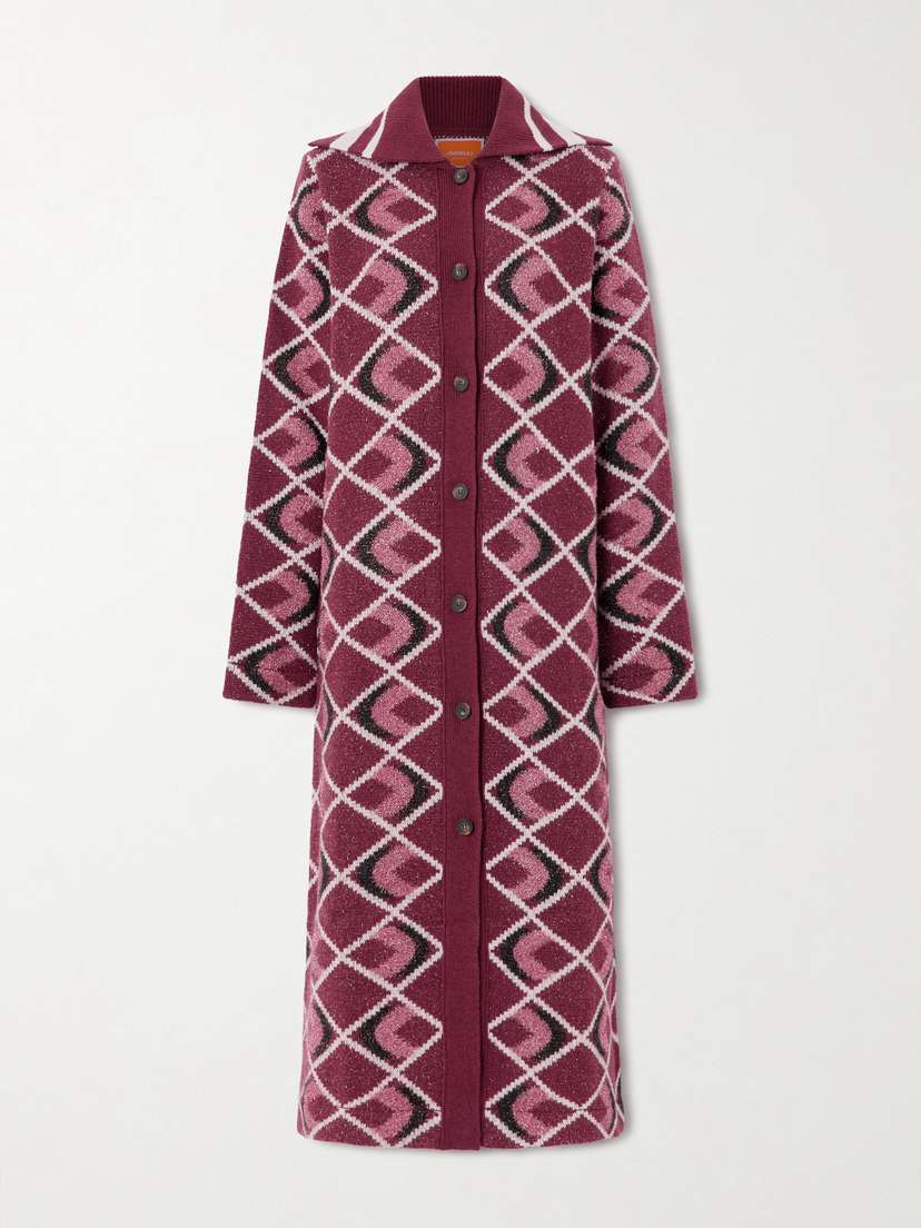 La DoubleJ Jacquard-knit Coat