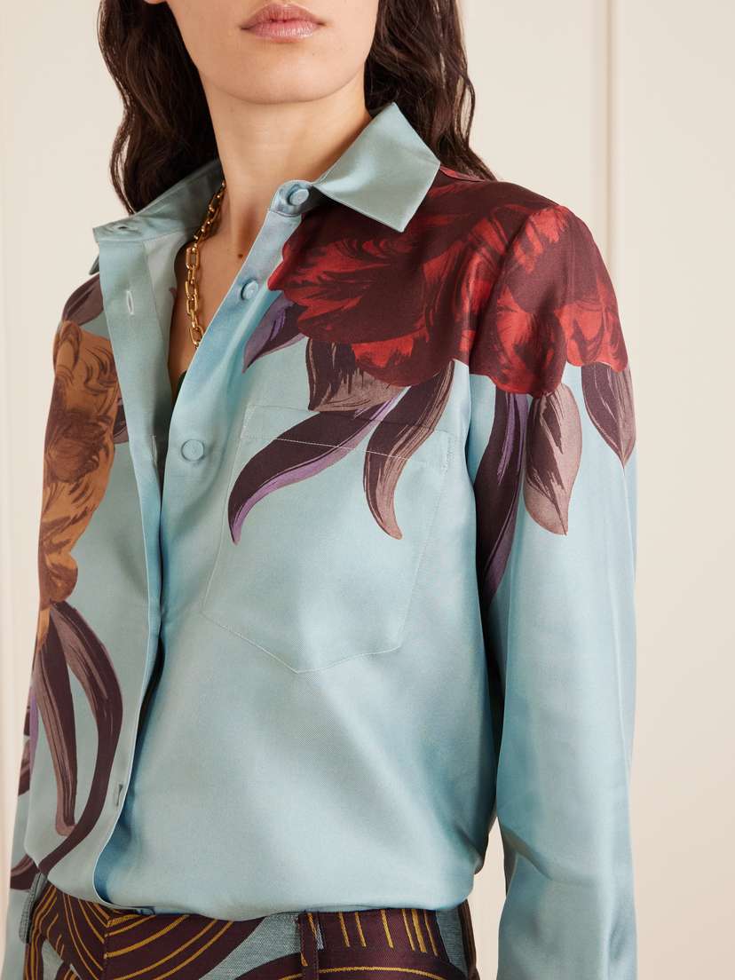 La DoubleJ Boy Printed Silk-twill Shirt | Thumbnail 5 La DoubleJ Boy Printed Silk-twill Shirt | Thumbnail 5