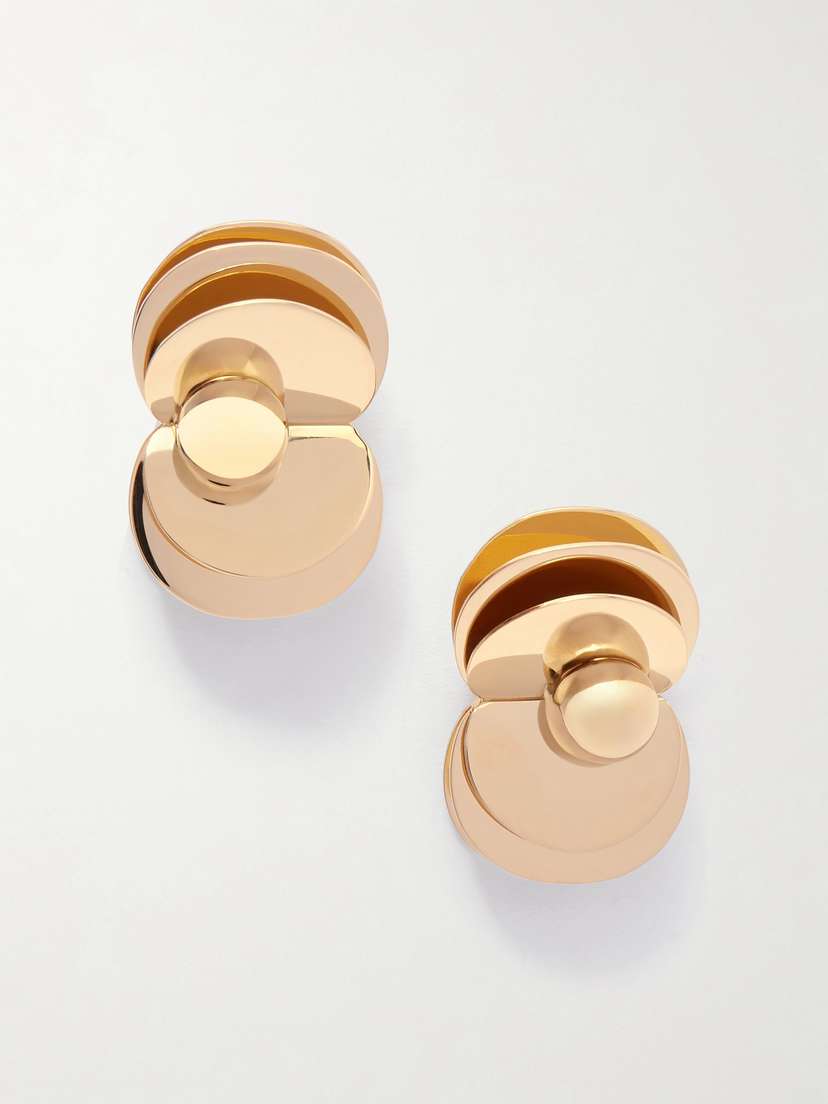 La DoubleJ Aura Gold-plated Clip Earrings