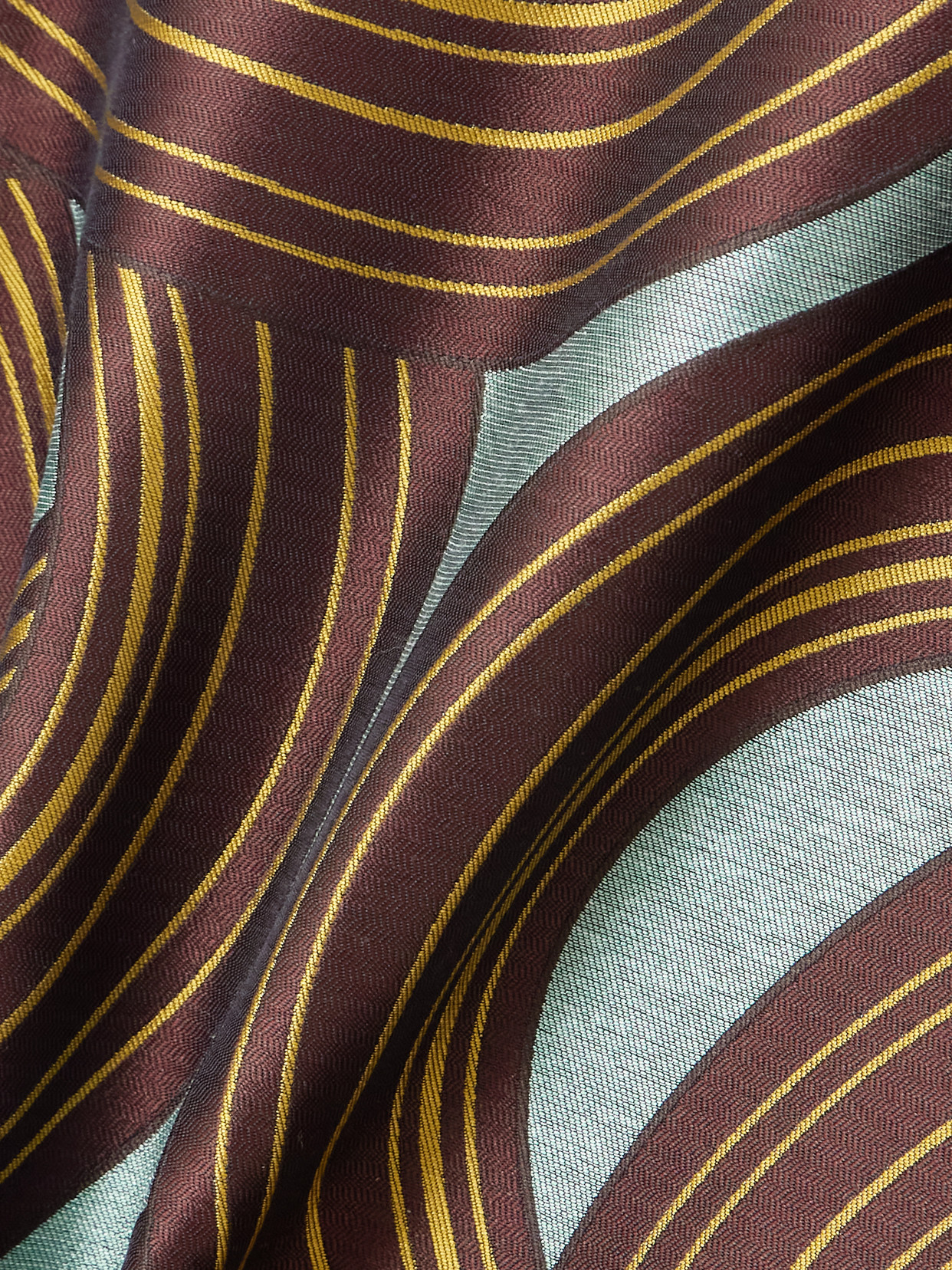 La Doublej La Scala Darted Jacquard-satin Top In Multi