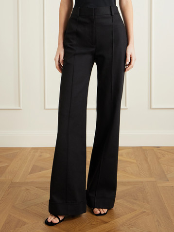 Adam Lippes Deeda high-rise flared jeans