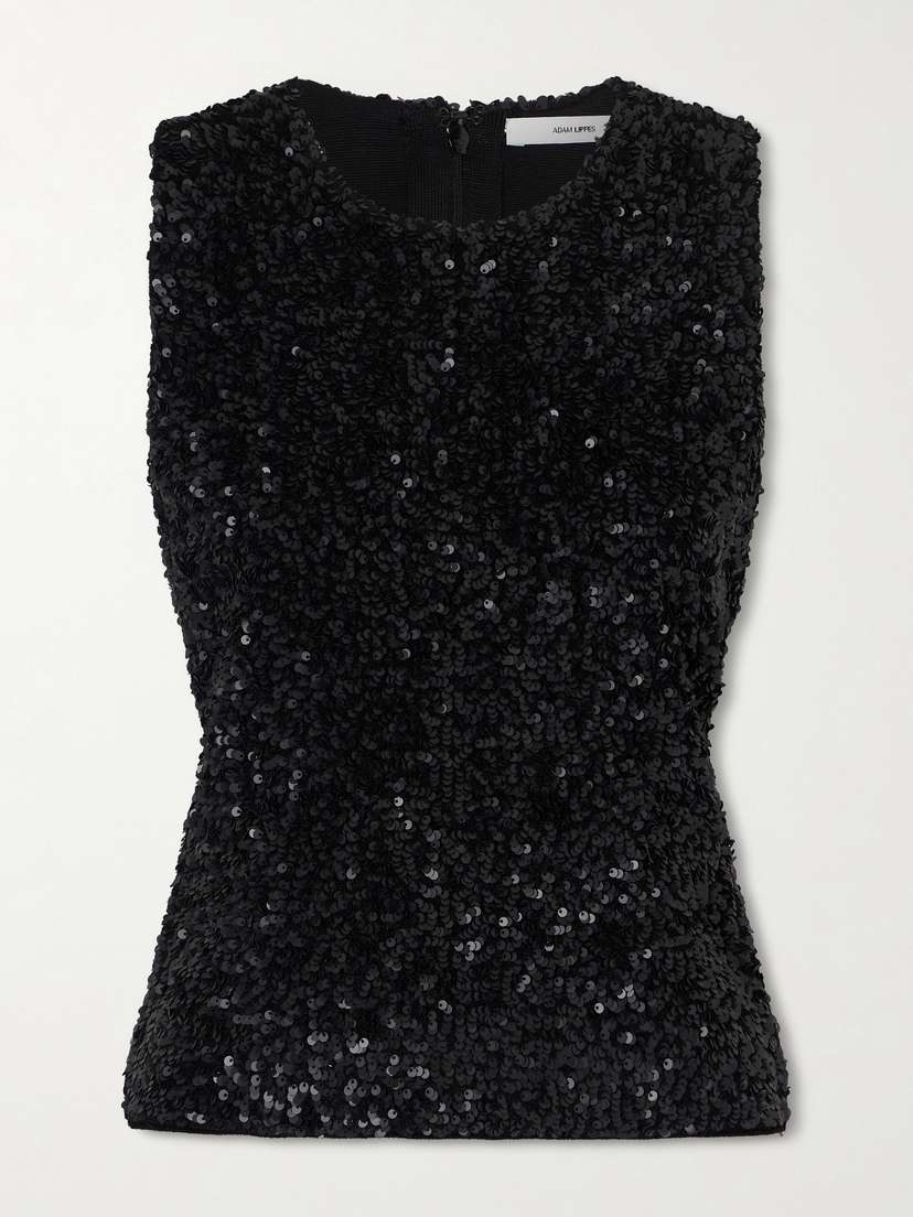 Adam Lippes Sequined Knitted Tank