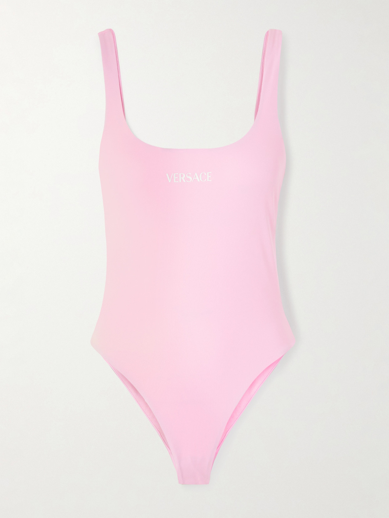 Versace Appliquéd Swimsuit In Animal Print